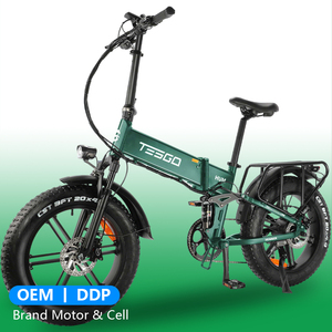 Bicicleta Eléctrica Plegable de 750W 48V con Llantas Gruesas de 20 Pulgadas, Suspensión Completa, Bicicleta de Montaña Todoterreno para Adultos - Product Image 1