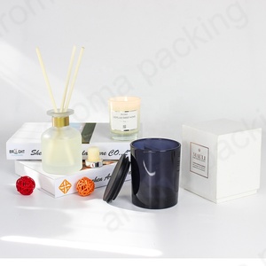 <span class=keywords><strong>Bocaux</strong></span> à bougies <span class=keywords><strong>en</strong></span> <span class=keywords><strong>verre</strong></span> vides avec couvercle, résistants à la chaleur, écologiques, coloris peintes au pistolet, tailles 4oz-12oz, pour la fabrication de bougies - Product Image 5