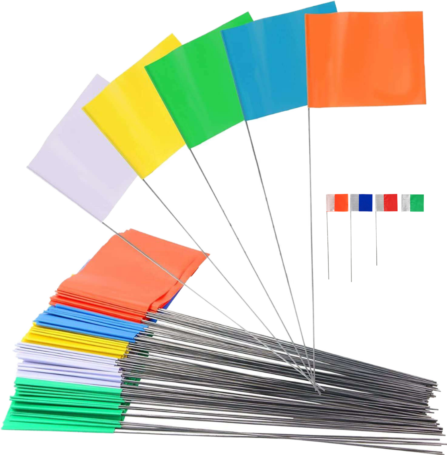 Rouge, vert, bleu, orange,