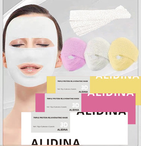 A 5D V Line Face Gypsum Mask Mummy Mask Beauty Spa Use Gypsum Gold 5D Whitening Lift Thin Face Mummy <strong>Plaster</strong> <strong>Facial</strong> Mask - Product Image 3