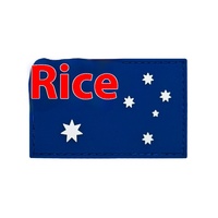 3D PVC et caoutchouc drapeau du monde patchs insigne Silicone Velcro sac à dos autocollant décoratif accessoires de sport