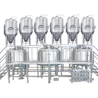 Projet clé en main de brasserie industrielle pour équipement de brassage de bière de 1000L avec pompe et moteur, fermentation alcoolique, marque Tonsen
