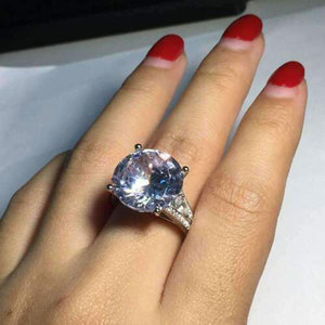Bague F1688 en Moissanite, taille Marquise, or blanc, sertie pavé, alliance de fiançailles pour femme - Product Image 3