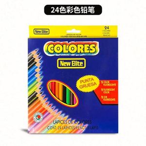 Juego de Lápices de Colores de Madera Premium para Artistas, Forma Hexagonal, 12 Piezas/Caja de Colores, Certificado ASTM-4236, Lápiz para Estudiantes, No Soluble, Hecho en EE. UU. - Product Image 3