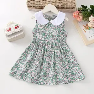 OEM ODM Summer Children Clothes Print Baby Toddler Gown Birthday Wedding Party Flower Girls Princess Kids Dresses