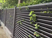 Reilbu garde l'intimité Clôture à persiennes en aluminium pour le jardin d'arrière-cour
