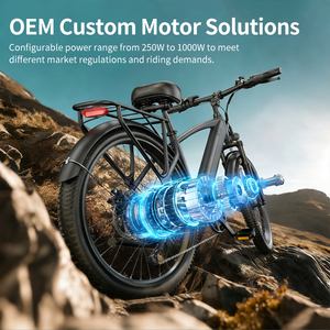 Vélo électrique hybride GOKEEP EP26, Ebike 250W 48V, vélo de banlieue pour adultes, 26 pouces, vitesses Shimano, frein à disque, assistance au pédalage, usine OEM ODM - Product Image 5