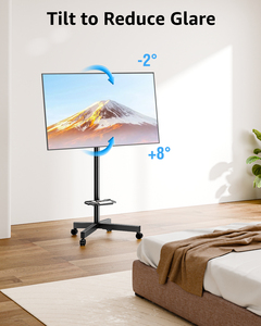 23-60 inch TV di động đứng giỏ hàng Chiều cao có thể điều chỉnh xách tay cán TV đứng núi & giỏ hàng - Product Image 5