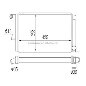 Radiador de aluminio de alto rendimiento de refrigeración para <span class=keywords><strong>Ford</strong></span> <span class=keywords><strong>Fiesta</strong></span> MK3 1,6 <span class=keywords><strong>Turbo</strong></span> <span class=keywords><strong>RS</strong></span> 1989-1997 - Product Image 1