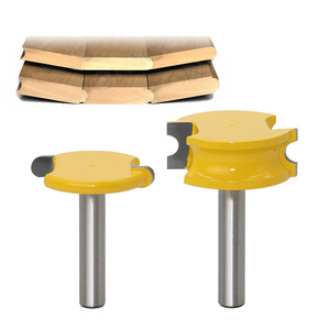 Hengwei Juego de 2 fresas de carpintero de 8 cuchillas en forma de T para paneles de suelo, recortadora de bordes, máquina de grabado ODM/OEM - Product Image 3