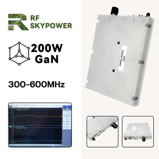 Low Heat 200W GaN RF Module UHF Band High Efficiency Aluminum Housing Rf Power Amplifier