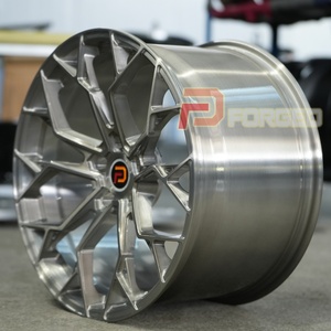 Passenger Car Wheels 18 19 20 21 <strong>22</strong> <strong>Inch</strong> Alloy <strong>Rim</strong> Brushed Grey 5X112 5X120 5X114.3 Forged Wheels For BMW Corvette Audi Kia - Product Image 4