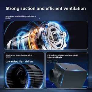 Ventilateur d'extraction de fumée de cuisine industriel, faible bruit, moteur AC 220V, garantie 5 ans, souffleur centrifuge chinois, <span class=keywords><strong>extracteur</strong></span> d'<span class=keywords><strong>air</strong></span> - Product Image 5
