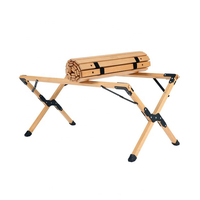 Table de pique-nique de Camping en bois massif, bricolage, vente en gros, avec sac de transport