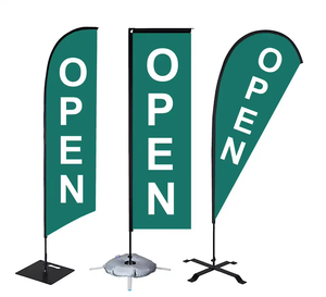 Wholesale Windproof <strong>Feather</strong> Beach <strong>Flag</strong> <strong>Custom</strong> <strong>Feather</strong> <strong>Flag</strong> for Outdoor Advertising - Product Image 2