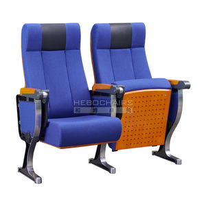 เก้าอี้หอประชุมมานวาเอ็กซ์โป รุ่น HB606 สีบลูบีช พร้อมที่วางแขน สำหรับใช้ในโรงละคร โรงเรียน และโรงพยาบาล - Product Image 4