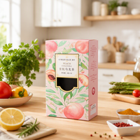 Personnalisation de boîte de tiroir de sachet de thé de citron, personnalisation d'impression de boîte de papier de carte blanche favorable à l'environnement