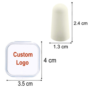 Tapones para los oídos personalizados Tapones para los oídos de espuma en forma de campana roja con estuche - Product Image 3