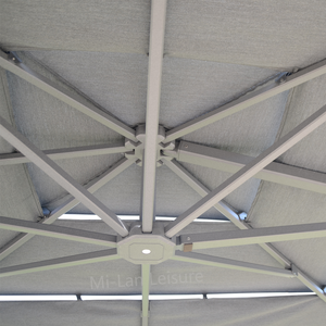 Parasol cantilever, parasols de patio, mobilier de jardin, parasol de piscine extérieur robuste en aluminium DC-UP-107, parasol de jardin pour cour DC-UP- - Product Image 3