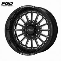 Jantes FGD personnalisées polies forgées Super Single 22X10 22X12 24X12 24X14 26X14 26X16 PCD 8X165.1 pour RAM 2500