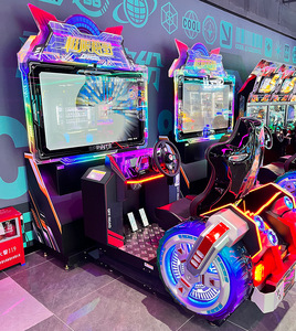 Đồng tiền hoạt động độ nét cao LCD <span class=keywords><strong>Simulator</strong></span> Racing video Arcade lái xe máy giải trí thích hợp cho các trung tâm giải trí - Product Image 5