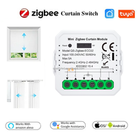 Module de commutation intelligent Smart Life 1 Gang Double Pôle 5A 100-240V WiFi 2.4G en Aluminium PC pour rideaux et moteurs de volets roulants électriques IP21 Garantie 2 ans