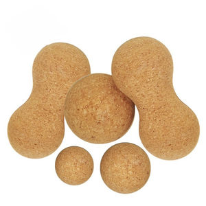 Ballon de massage imprimé LOGO personnalisé écologique de haute qualité Fitness durable 3*6*9 pouces bloc de yoga en liège naturel - Product Image 5