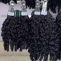12a Meilleures ventes : Lot de tissages capillaires de luxe, 100g par paquet, double tirage, extensions de cheveux bouclés Spring Pissy, 100% vierges cambodgiennes