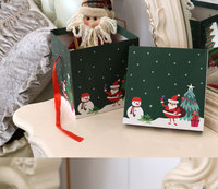 Caja de regalo de Navidad, decoración de Navidad, adornos de escena de vacaciones