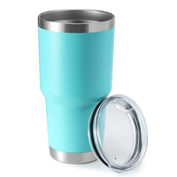 Gobelet isotherme en acier inoxydable de 30 oz, revêtement poudré, personnalisable pour gravure laser, pour boissons froides – Vente en gros