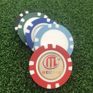 Sẵn Sàng Vận Chuyển Màu Sắc Logo In 40Mm Độc Đáo Từ Tính Trống Phụ Kiện Chơi Golf Chip Nam Châm Đánh Dấu Bóng Golf - Product Image 4