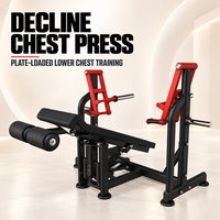 Presse pectorale inclinée à charge libre avec bras indépendants, équipement de gym commercial pour l'entraînement de la partie inférieure des pectoraux