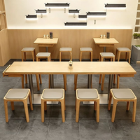 Tables et chaises de restaurant de restauration rapide modernes sur mesure, vente en gros directe d'usine