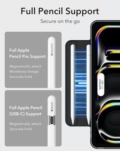 Ốp lưng <span class=keywords><strong>iPad</strong></span> Pro 13 inch M5/M4 (2025/2024) tích hợp giá đỡ ba lớp mỏng, nam châm chắc chắn - Product Image 6