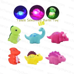 hotsale bath toy for infants & toddlers LED touch sensitive cute floating dinosaur bath tub toys funny kids swimming pool toys