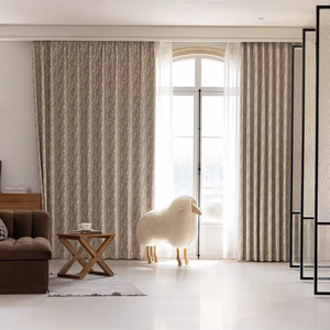 Cortinas de Chenilla Francesas Vintage, Bloquean la Luz, Estilo <span class=keywords><strong>Downton</strong></span> Abbey de Alta Gama, Cortinas con Acabado Jacquard, Personalizables - Product Image 1