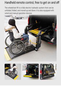 Rampa Eléctrica Plegable para Sillas de Ruedas, Elevador para Sillas de Ruedas en Autobuses, Asiento Deportivo para Discapacitados Instalado en la Parte Trasera de Vehículos Comerciales - Product Image 4