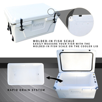 Glacière isotherme portable en plastique rotomoulé haute performance, grande capacité, pour camping et pêche en extérieur