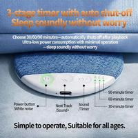 X3pro Pillow Speaker 5.4 Mesin Suara di Bawah Bantal - HiFi Stereo White Noise dengan Timer 30/60/90 Menit untuk Kamar Tidur