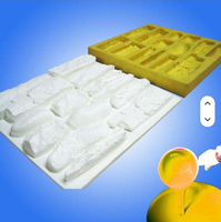 Moule en silicone LC RTV2 pour plafond en plâtre renforcé, travail du bois et construction