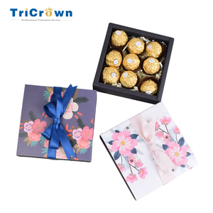 Personnalisé saint valentin créatif haut de gamme de luxe carré papier tirer tiroir chocolat emballage cadeau boîte - Product Image 3