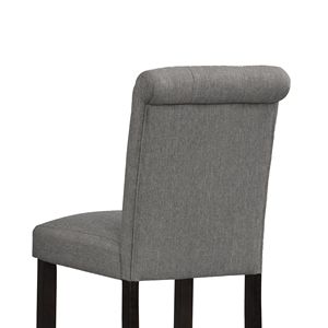 DB Leviton Taburete Ashton de madera maciza con mechones Juego de 2 para Kitchen Club Home Bar Farmhouse en gris - Product Image 5