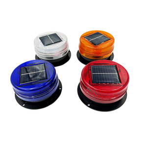 Luz de Advertencia Intermitente de Aluminio con Energía Solar, Clasificación IP65, con Soporte Magnético, Luz de Señalización de Seguridad LED - Product Image 3