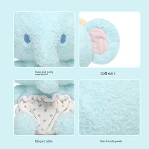 Divertido Peluche de Elefante Dormilón, Almohada para Acurrucarse, Compañero para la Hora de Dormir, Regalo de Cumpleaños Unisex, Poliéster, Algodón PP, 31cm-50cm - Product Image 3