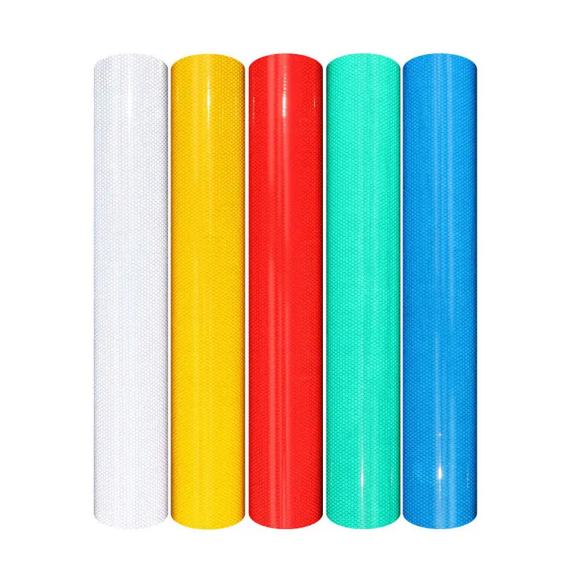 High Light Cutting And Printable Infrared Glass Beads Reflective Sheeting Film For Road Safety