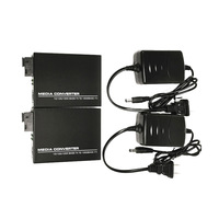 光纤媒体转换器 20km SC 光纤 10/100/1000M CCTV 3G 兼容光纤+RJ45 端口 3 年保修
