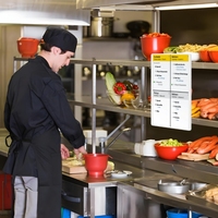 Sistema de Visualización para Cocina, Pantalla LED Digital de 24 Pulgadas con Android 13, Resolución 1920x1080, Animación para Restaurantes y Tiendas Minoristas