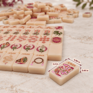 Set di Mahjong Americano di Lusso, 160 Tessere Premium in Acrilico, Motivi Incisi, Spedizione Rapida, Per Ordini all'Ingrosso, Wild Mare - Product Image 1