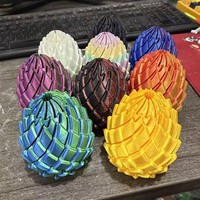 Bola de Slime Deformable Impresa en 3D, Juguete Creativo Antiestrés para Girar con los Dedos, Nuevo Modelo de Huevo de Dragón Giratorio y Transformable, Personalizado
