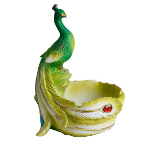 Pot de fleurs en résine au design européen créatif, motif paon de dessin animé, mignon, pour décoration intérieure, <span class=keywords><strong>balcon</strong></span>, jardin et <span class=keywords><strong>idée</strong></span> cadeau pour plantes succulentes - Product Image 5
